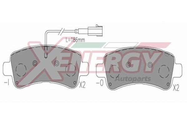 AP XENERGY Pastilhas de travão X41295 AP XENERGY Pastilhas de freio PEUGEOT X41295