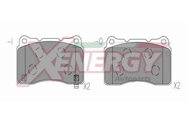 AP XENERGY Bremseklodser X41317 X41317 Bremseklodssæt RENAULT TRAFIC AP XENERGY