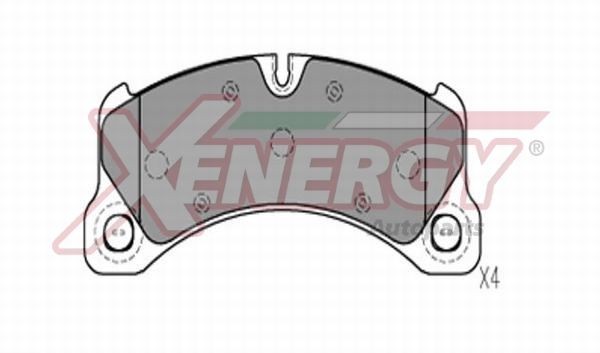 AP XENERGY Bremsbeläge X41321 Bremsbelag AP XENERGY Volkswagen UP X41321