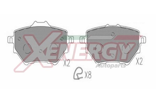 AP XENERGY Pastilhas de travão X41336 Pastilha PEUGEOT AP XENERGY X41336