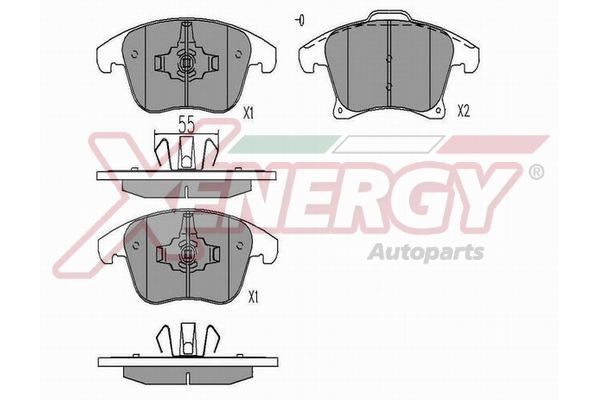 AP XENERGY Τακάκια φρένων X41343 Τακάκια AP XENERGY ESCORT X41343 φθηνά