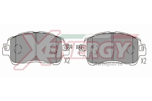 AP XENERGY Kit pastiglie freni X41346 X41346 costo Pastiglie dei freni AP XENERGY MAZDA 626