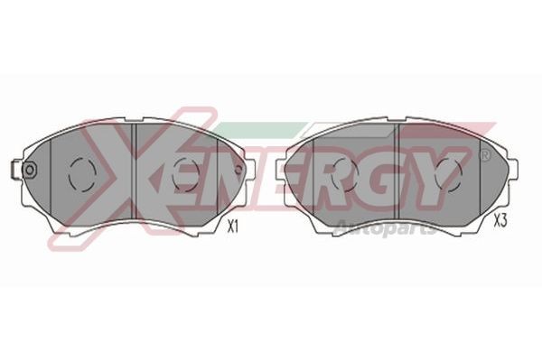 AP XENERGY Τακάκια φρένων X41351 Τακάκια φρένων AP XENERGY ESCORT X41351 φθηνά