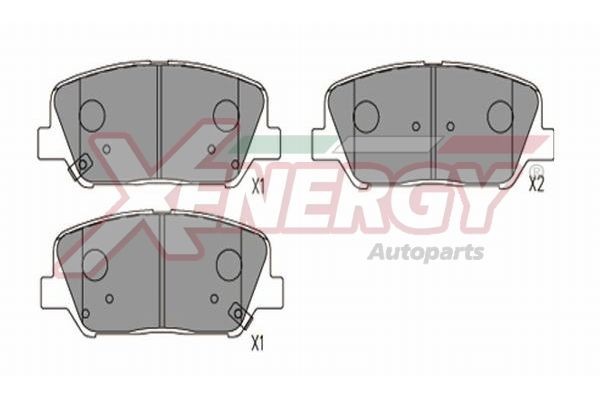 AP XENERGY Bromsbelägg X41358 X41358 AP XENERGY bromsklossar HYUNDAI i30