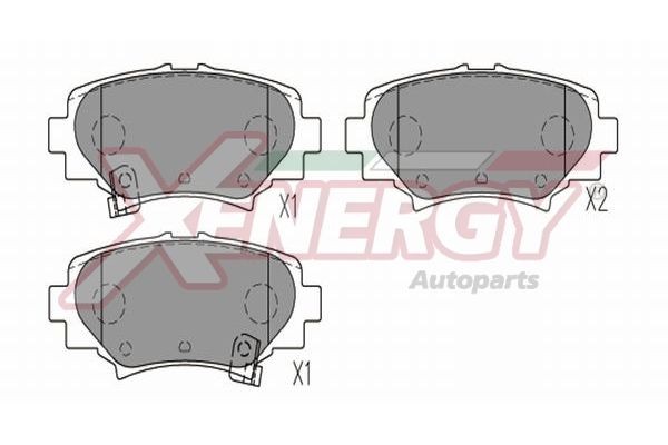 AP XENERGY Piduriklotsid X41361 X41361 Piduriklotsid MAZDA CX-5 AP XENERGY