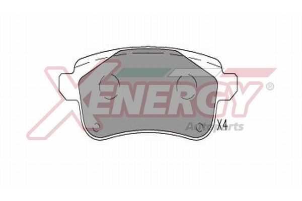 AP XENERGY Bremseklosser X41369 X41369 Bremsebelegg RENAULT TRAFIC AP XENERGY