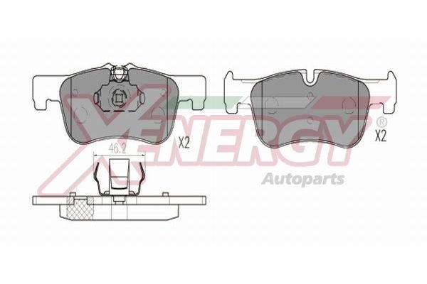 AP XENERGY Brzdové doštičky/platničky X41389 X41389 Brzdové doštičky BMW i3 AP XENERGY