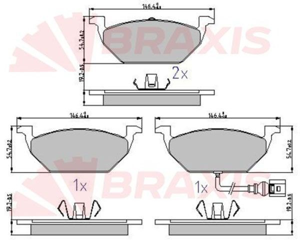 BRAXIS Bremžu kluči AA0627 AA0627 Bremžu kluči SKODA FABIA BRAXIS