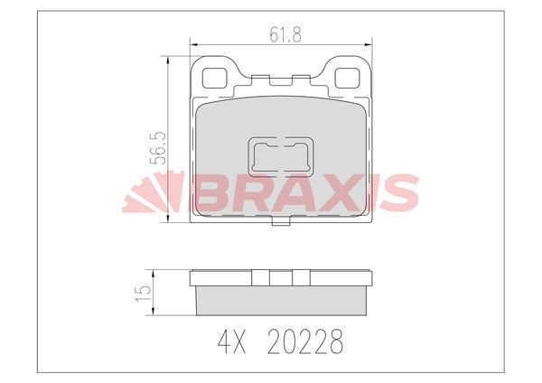 BRAXIS Bremseklodser AB0602 AB0602 BRAXIS Sports bremseklodser Jaguar billig
