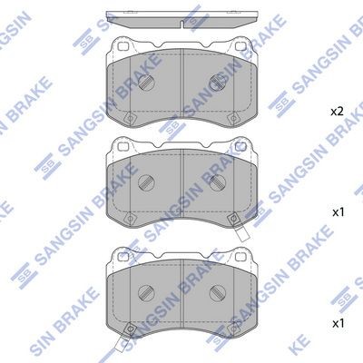 Hi-Q Remblokken SP4349 SP4349 Remblokken FIAT DUCATO Hi-Q