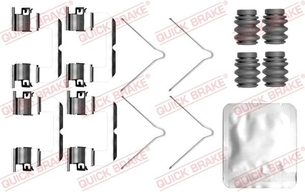QUICK BRAKE Monteringssats, bromsbelägg 109-0099 QUICK BRAKE 109-0099 Monteringssats, bromsbelägg Hyundai Accent X3 original
