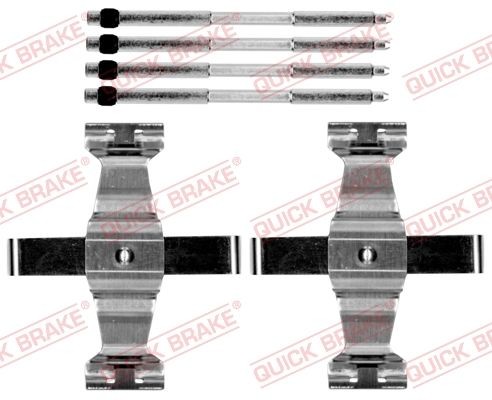 QUICK BRAKE Monteringssett, bremseklosser 109-0109 Tibehørsett, skivebremse belegg QUICK BRAKE RANGE ROVER 109-0109 billige