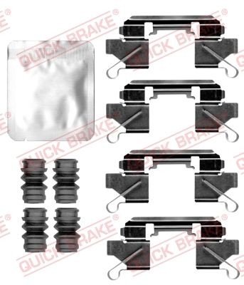 QUICK BRAKE Lisakomplekt, ketaspiduriklotsid 109-0111 QUICK BRAKE 109-0111 Lisakomplekt, ketaspidurikate Elgrand III (E52) hind