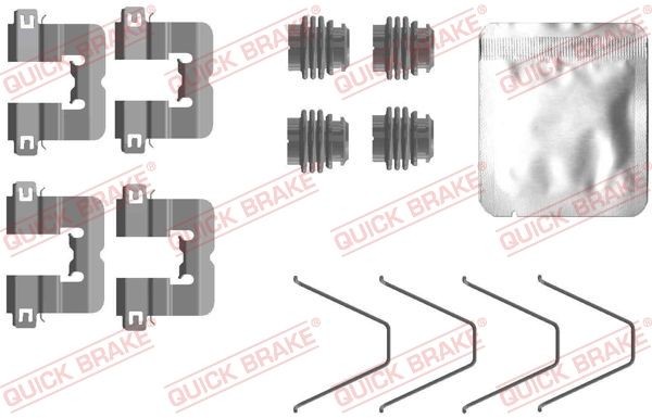 QUICK BRAKE Kit d'accessoires, plaquette de frein à disque 109-0114 QUICK BRAKE 109-0114 Kit d'accessoires, plaquette de frein à disque Kia Ceed Sportswagon CD à un prix avantageux