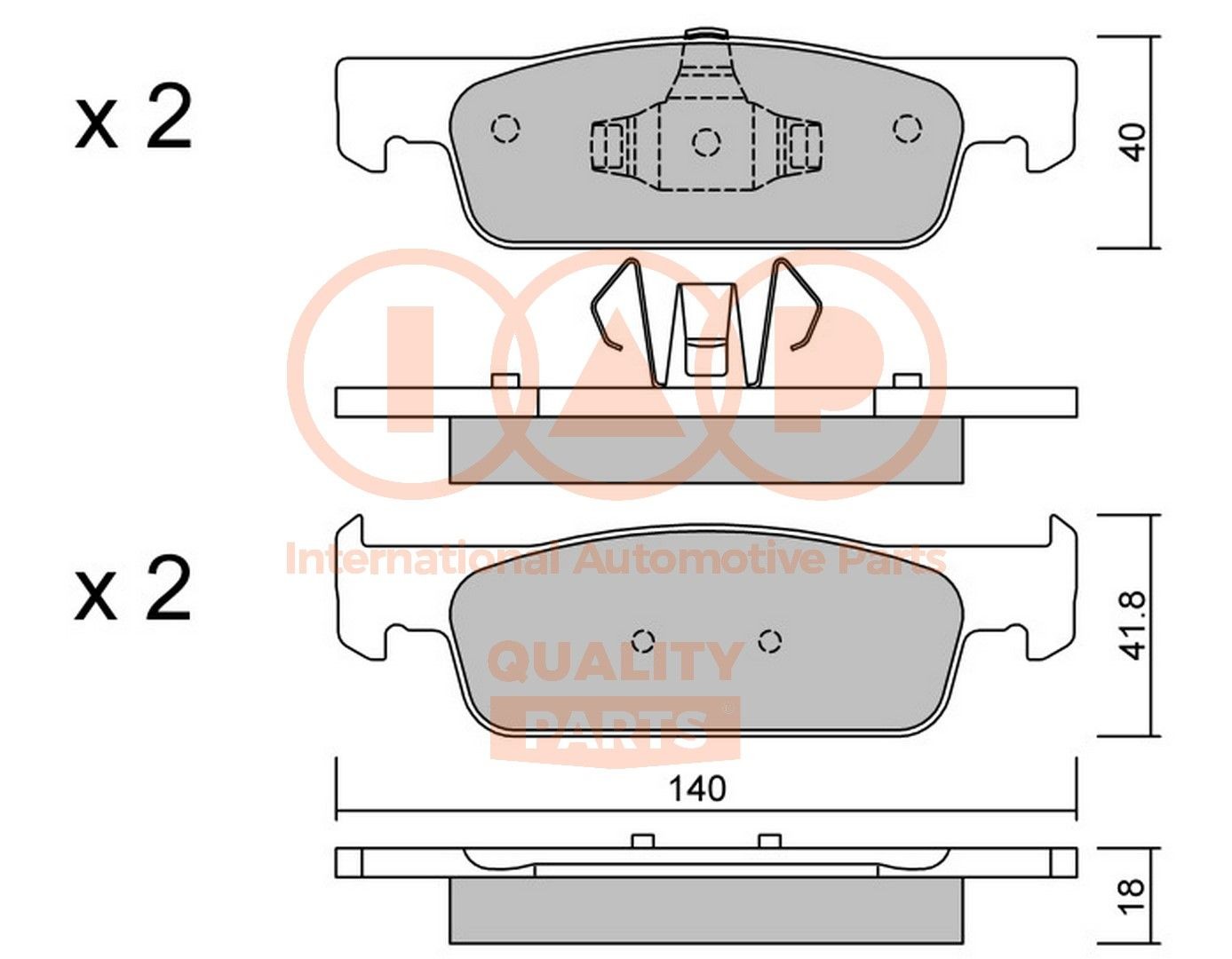 IAP QUALITY PARTS Τακάκια φρένων 704-00101P Τακάκια φρένων IAP QUALITY PARTS MASTER 704-00101P φθηνά