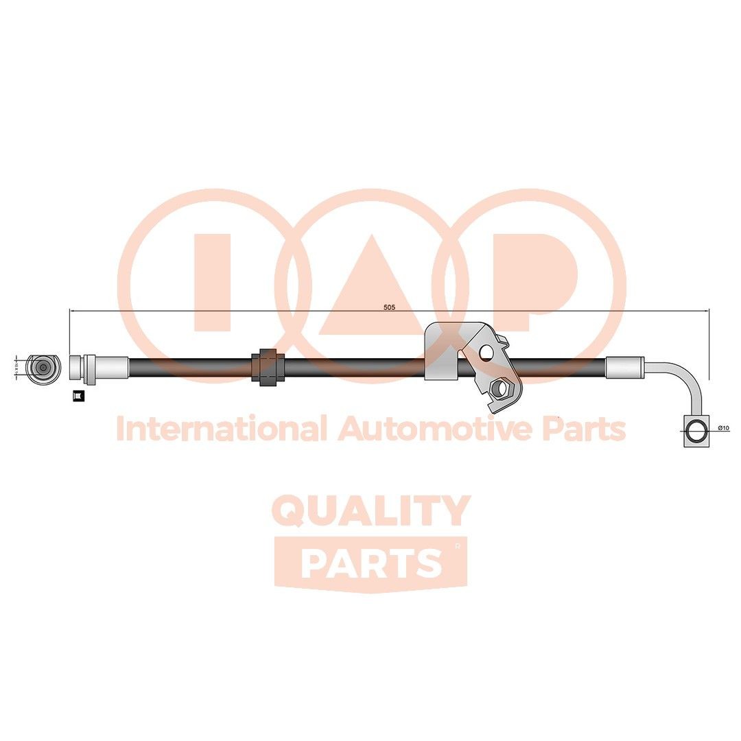 IAP QUALITY PARTS Flexible de frein 708-08011 708-08011 Flexible de frein IAP QUALITY PARTS HONDA CIVIC