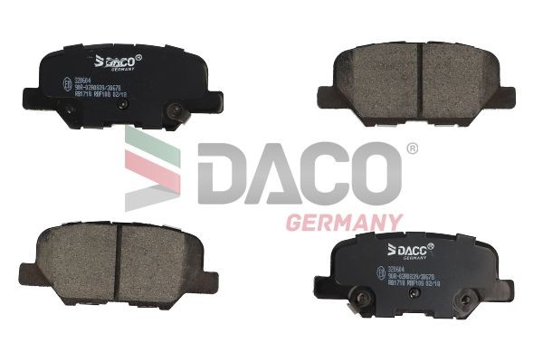 DACO Germany Bromsbelägg 320604 MITSUBISHI bromsklossar DACO Germany 320604