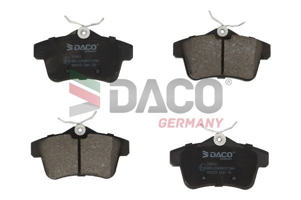 DACO Germany Brzdové doštičky/platničky 320605 Brzdové doštičky / platničky DACO Germany DS DS7 320605