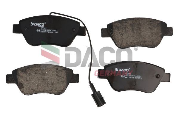 DACO Germany Bromsbelägg 322365 322365 DACO Germany Bromsbelägg sport Citroën
