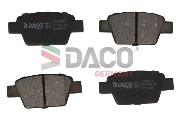 DACO Germany Pastilhas de travão 322366 Jogo de pastilhas de travão DACO Germany Fiat SIENA 322366