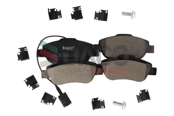 DACO Germany Τακάκια φρένων 322372 Τακάκια δισκόφρενων DACO Germany Fiat ULYSSE 322372