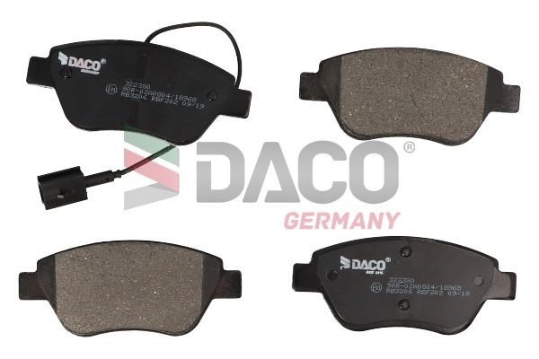 DACO Germany Pastilhas de travão 322380 Pastilhas de freio DACO Germany Fiat SIENA 322380
