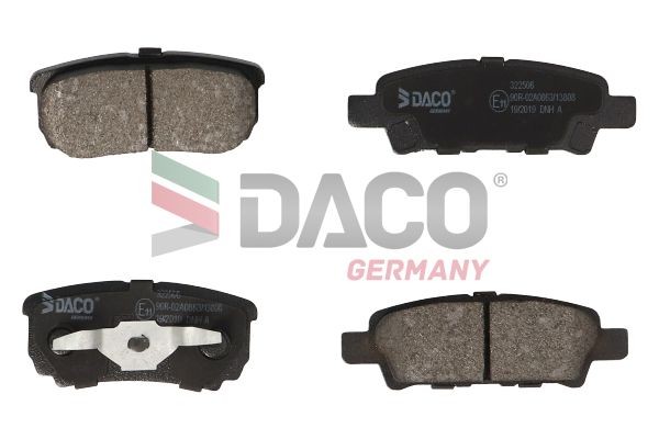 DACO Germany Bromsbelägg 322506 MITSUBISHI bromskloss DACO Germany 322506