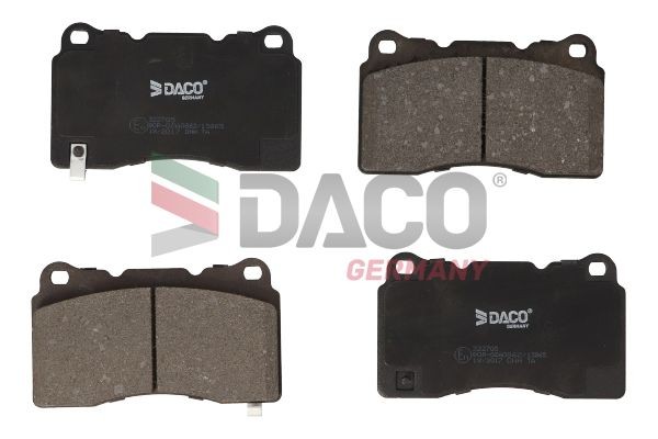 DACO Germany Τακάκια φρένων 322705 Τακάκια SAAB DACO Germany 322705