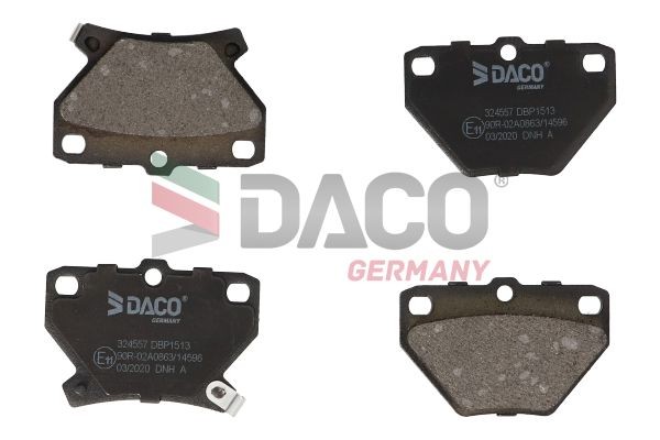 DACO Germany Bremseklosser 324557 Bremsekloss DACO Germany Toyota CELICA 324557
