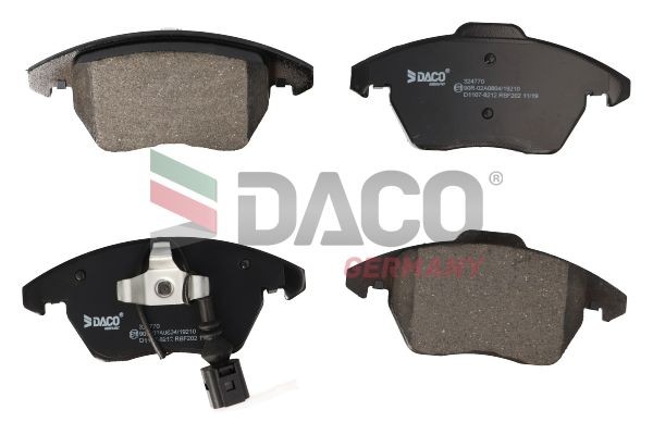 DACO Germany Τακάκια φρένων 324770 Τακάκια φρένων SKODA DACO Germany 324770
