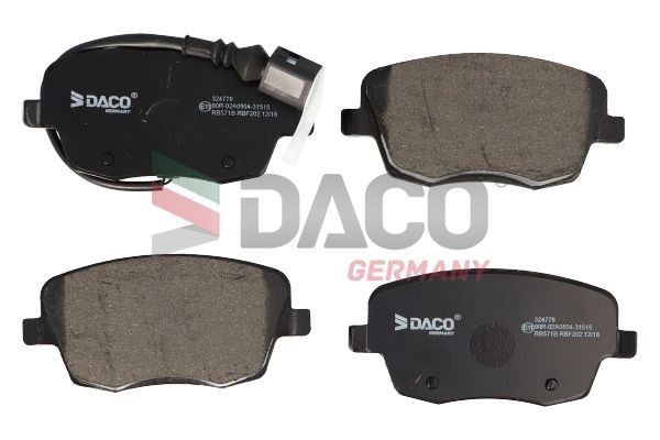 DACO Germany Bremseklosser 324779 Bremsekloss DACO Germany SKODA 324779
