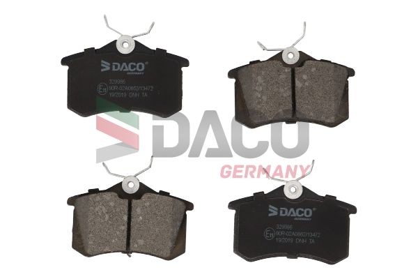 DACO Germany Plaquettes de frein 329986 Jeu de plaquettes de frein DACO Germany 306 329986 pas cher