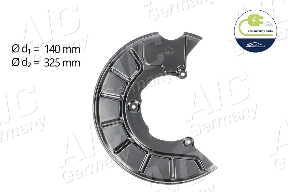 Έλασμα πιτσιλίσματος, δισκόπλακα AIC 54845 AIC 54845: Λαμαρινένιο προστατευτικό Volkswagen SCIROCCO 2009