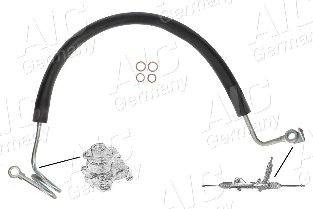 AIC Styrservoslang 54997 54997 AIC servorör Seat IBIZA