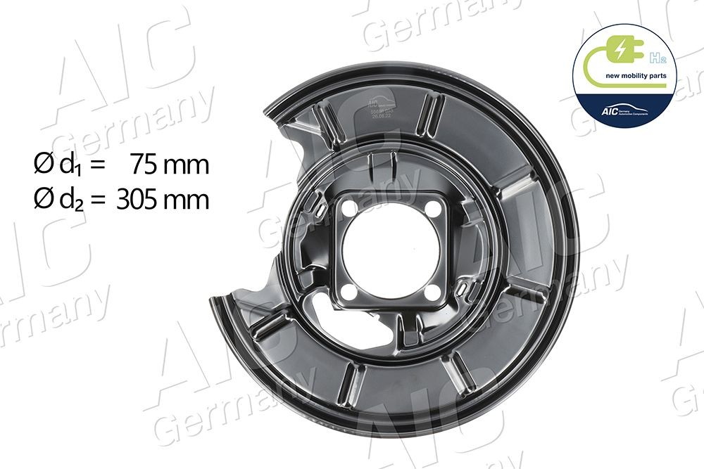 Dubļu sargs, Bremžu disks AIC 55686 AIC 55686 Bremžu disku aizsargi MERCEDES-BENZ B Klase 2009
