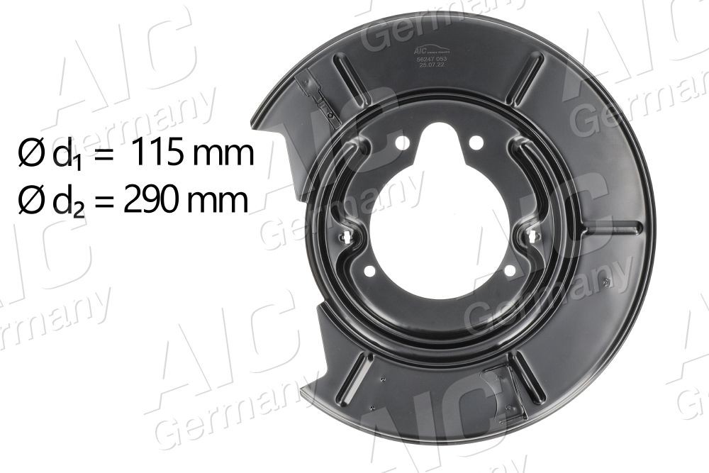 AIC Dubļu sargs, Bremžu disks 56247 Bremžu disku aizsargi AIC BMW Z4 56247