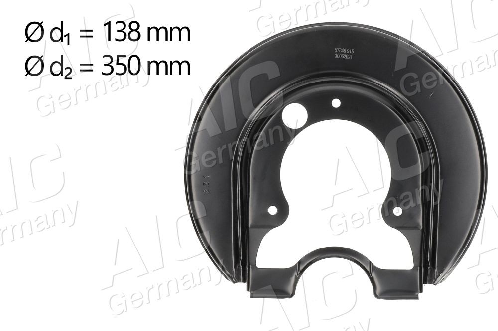 AIC Lamiera paraspruzzi disco freno 57846 AIC 57846 Protezione disco freno Audi TT Mk1 prezzo