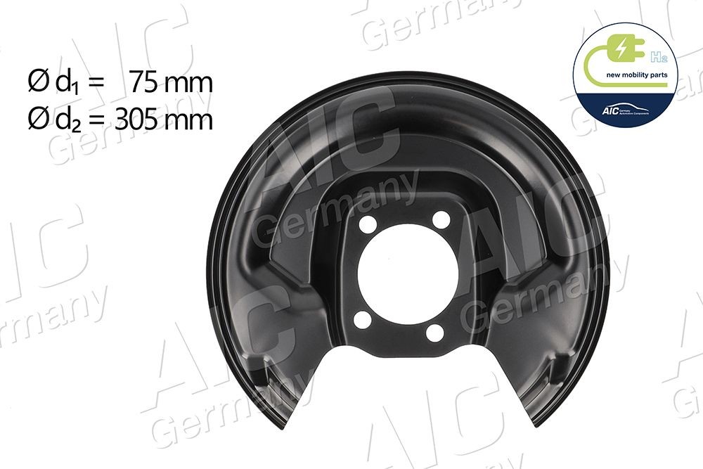 AIC Dubļu sargs, Bremžu disks 58262 AIC 58262 Bremžu disku aizsargi Toyota Yaris NCP 15 par izdevīgu cenu