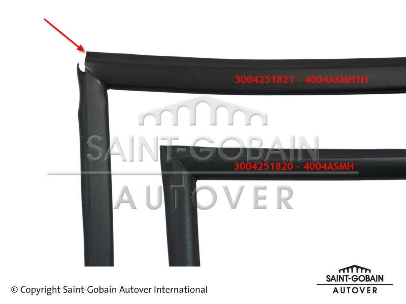 SAINT-GOBAIN Trim- / Protection Strip, windscreen 3004251820 HONDA SHUTTLE SAINT-GOBAIN window seal 3004251820
