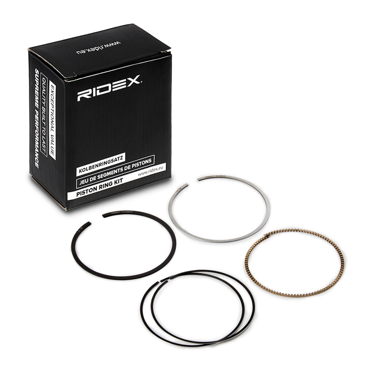 RIDEX Σετ δακτυλίων εμβόλου 444P0087 Ελατηρια εμβολου RIDEX BMW X2 444P0087