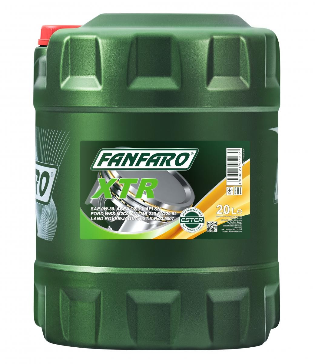 FANFARO Motorový olej FF6726-20 FANFARO FF6726-20 náhradné diely MERCEDES-BENZ CLC 2008 cena