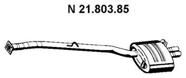 VEGAZ Takaäänenvaimentaja BS-347 VEGAZ BS-347 Takaäänenvaimentaja BMW 3 Sedan (F30, F80) 320 i xDrive 184 hv 2017