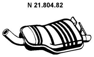 Πίσω σιλανσιέ VEGAZ BS-414 VEGAZ BS-414 Τελικό εξάτμισης BMW X3 2010
