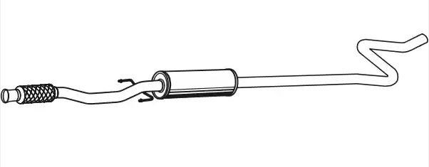 VEGAZ Izplūdes gāzu priekšslāpētājs CS-376 CS-376 Izplūdes gāzu priekšslāpētājs CITROËN AX VEGAZ