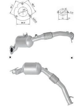 Catalisador VEGAZ FK-347 VEGAZ FK-347: Pre-catalizador Ford RANGER 2005