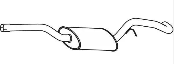 VEGAZ Keskiäänenvaimentaja FS-736 Ford Transit V363 keskimmäinen äänenvaimennin VEGAZ FS-736