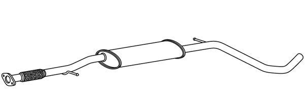 VEGAZ Silenziatore anteriore FTS-468 FTS-468 costo Marmitta anteriore VEGAZ FIAT STILO