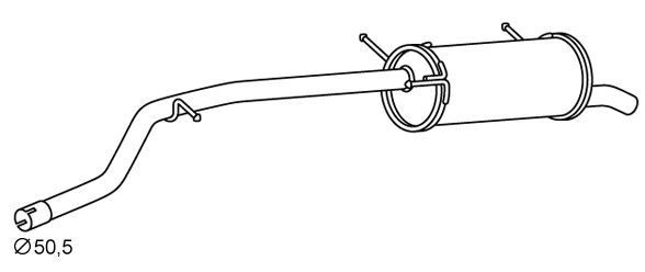 VEGAZ Einddemper FTS-470 VEGAZ FTS-470 originele Achterdemper SUZUKI LIANA prijs