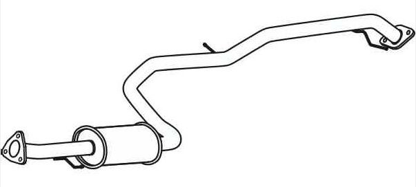 VEGAZ Panela de escape central HOS-238 VEGAZ Panela de escape central HONDA HOS-238