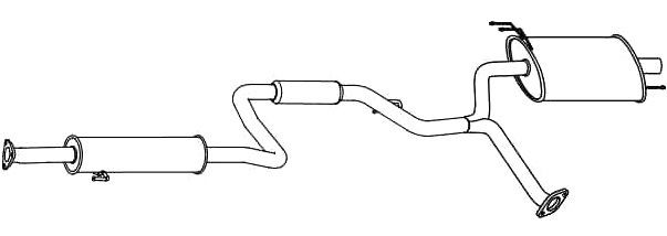 VEGAZ Takaäänenvaimentaja HOS-242 Honda CM Takavaimennin HOS-242 VEGAZ